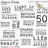 Natural Shades - Wordart