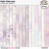 Hello February - Watercolor Papers - by Neia Scraps