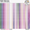 Hello February - Solid & Ombré Papers - by Neia Scraps