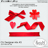 CU Designer Mix #5 - Ribbons & Paper Flowers