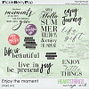 Enjoy the Moment Word Art