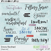 Snow Excited Word Art