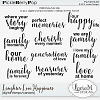 Laughter Love Happiness Digital stamps/Wordarts