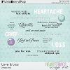 Love & Loss Word Art