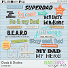 Dads & Dudes Word Art