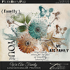 We Are Family ~ watercolor brushes  and word art by Tiramisu design 