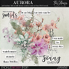 Aurora ~ watercolor brushes and word art 