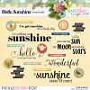 Hello Sunshine Word Art