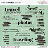 Travel Addict Word Art