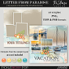 Letter From Paradise~ art template 1 by Tiramisu design 