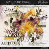 Magic Of Fall ~ watercolor brushes and word art 