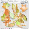 Watercolor Autumn Leaves (CU elements) pack 3