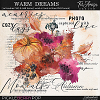 Warm Dreams ~ watercolor brushes and word art   