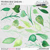 Watercolor Leaves (CU elements) pack 1