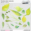 Watercolor Leaves (CU elements) pack 2