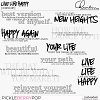 Live life happy - word art