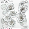 Book page Flowers (CU elements) pack 3