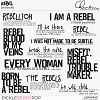 REBEL - word art