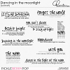 Dancing in the moonlight - word art