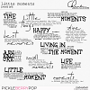 Little moments - word art