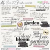 My Secret Garden Word Art