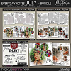 Everyday Notes July Bundle ~ Templates  