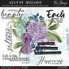 August Melody ~ brushes and word art 