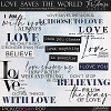 Love Saves The World ~ Word Art 