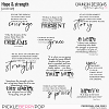 Hope & strength  - word art