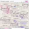 PURPLE SCENT WORD ART