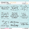 Coastal Escape: Word Art