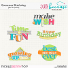 Summer Birthday Title Templates by JB Studio