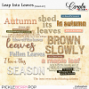 Leap Into Leaves-Word art