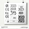 2023 Calendar Numbers 