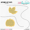 Autumn Lazy Days Text Paths by JB Studio