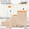 November Days (calendar grids and more) by Simplette