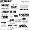 Keep on walkin' - word art