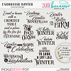 Farmhouse Winter Wordart Stamps by JB Studio