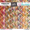 Pumpkin Spice Plaid Papers by JB Studio and Aimee Harrison Designs