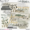 Magical Advent WordArt by et designs