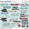 Snow Wonderful Word Art