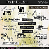 Do It For You ~ Word Art 