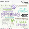 Spring To Life-Word art