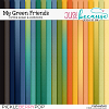 My Green Friends Ombré Papers & Cardstocks by JB Studio