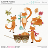 Autumn Foxies Layered Templates (CU)