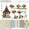 Festive Robins Layered Templates (CU)