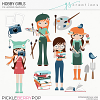 Hobby Girls Layered Templates (CU)