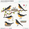 Julies American Robins Layered Templates (CU)