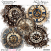 Clockpunk Art Clock Overlays