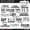 Travels & Memories Digital Stamps / Wordarts